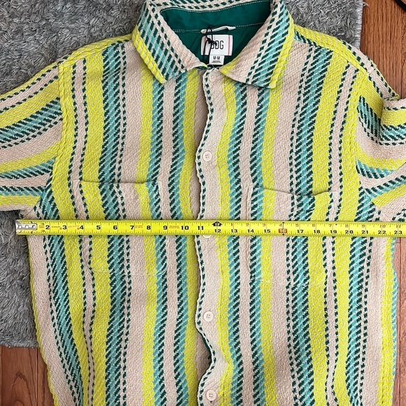 Urban Outfitters Green and Yellow Striped Jacket - Picture 8 of 9